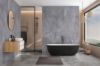 Afbeeldingen van HB Composite aqua SPC vinyl click 'N screw SUPERIOR wandpaneel Marble Beige ultramat XL 4,5mm