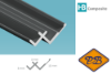 Afbeeldingen van HB composite professional aluminium binnenhoekprofiel mat wit  12x5x4,5mmx270cm