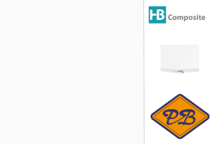 Afbeeldingen van HB Composite aqua SPC vinyl click 'N screw SUPERIOR wandplaat uni colours *RAL 9016 White ultramat XXL 4,5mm