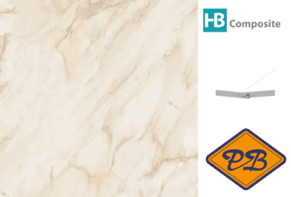 Afbeeldingen van HB Composite aqua SPC vinyl SUPERIOR click I4F wand- en vloer tegel Marmo Oro ultramat 4mm