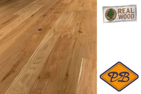 Afbeeldingen van INTRA PROMO IPRO9802 lamelparket landhuisdeel eiken rustiek A/B NATUREL geolied 14mmx19x190cm (per pak van 8 stuks=2,88m²)