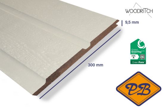 Afbeeldingen van woodritch eucalyptus hardhouten dubbel rabatdeel darwin 0003 geel beige 9,5x300mm