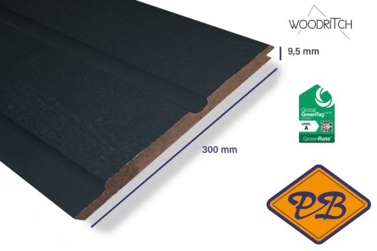 Afbeeldingen van woodritch eucalyptus hardhouten dubbel rabatdeel darwin 7016 antracietgrijs 9,5x300mm