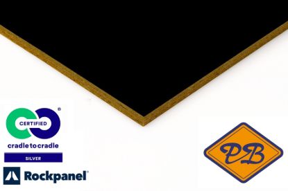 Afbeeldingen van Rockpanel gevelplaat colours durable 1-zijdig ral 9005 gitzwart 305x120cm