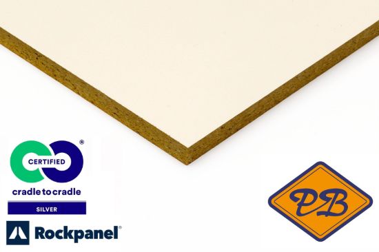 Afbeeldingen van Rockpanel gevelplaat colours durable  1-zijdig ral 9001 creme wit 305x120cm