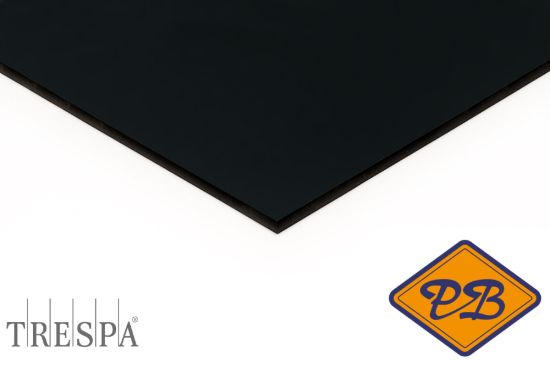 Afbeeldingen van Trespa HPL gevelplaat izeon satin 1-zijdig RAL 7016 antraciet grijs 6mm