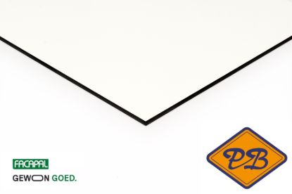 Afbeeldingen van Facapal HPL gevelplaat *RAL 9016 verkeerswit  by plastica