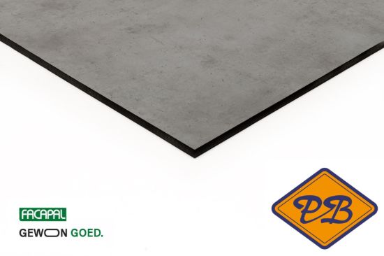 Afbeeldingen van Facapal HPL gevelplaat 9027 haven by plastica