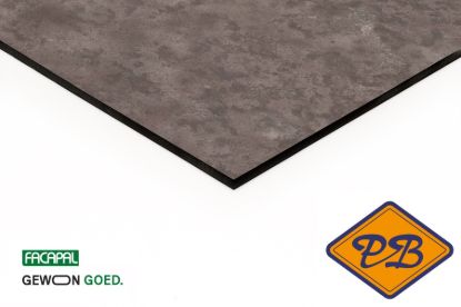 Afbeeldingen van Facapal HPL gevelplaat 9026 lavasteen by plastica