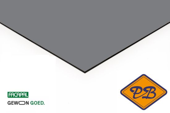 Afbeeldingen van Facapal HPL gevelplaat *RAL 7042 asgrijs by plastica