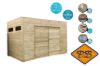Afbeeldingen van Solid vuren blokhut 19mm S8744-1 Noto autoclave verduurzaamd afmeting 298,8x290,8cm