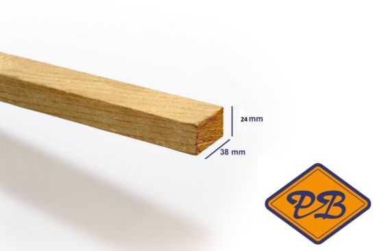 Afbeeldingen van vurenhout klasse C geëgaliseerde latten 24x38mm