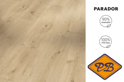 Afbeeldingen van PARADOR TATERRA mineraal HDF safe-lock PRO® click landhuisdeel ECO vloer Eiken Terrena sand beige 8mmx19,4x128,5cm (per pak van 10 stuks=2,49m²)