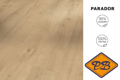 Afbeeldingen van PARADOR TATERRA HDF safe-lock PRO® click landhuisdeel ECO vloer Eiken Terrena golden beige 8mmx19,4x128,5cm (per pak van 10 stuks=2,49m²)