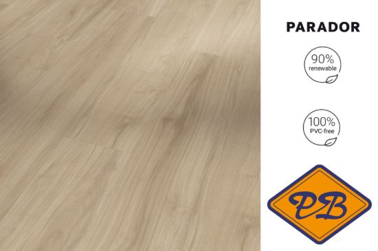 Afbeeldingen van PARADOR TATERRA HDF safe-lock PRO® click landhuisdeel ECO vloer Walnoot Evena zand beige 8mmx19,4x128,5cm (per pak van 10 stuks=2,49m²)