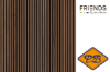 Afbeeldingen van FRIENDS by Ter Hürne akoustiek latten wand-en plafond decorpaneel 1-zijdig walnoot Antoine 20mm