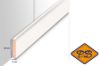 Afbeeldingen van AGNES professional plint MDF 14TF fijn structuur wit 8x44mmx260cm