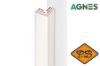Afbeeldingen van AGNES professional kniklijst MDF 12TF linnenwit 24x24mmx260cm