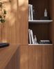 Afbeeldingen van Unilin geplastificeerd meubelpaneel 18mm Lorenzo walnut 2-zijdig voorzien van melamine kantenband