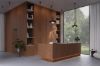 Afbeeldingen van Unilin geplastificeerd meubelpaneel 18mm Lorenzo walnut 2-zijdig voorzien van melamine kantenband