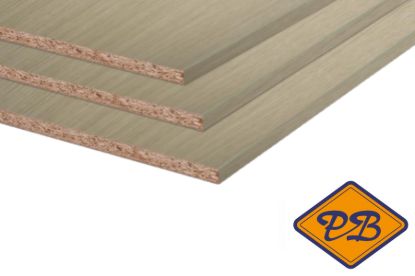 Afbeeldingen van Unilin geplastificeerd meubelpaneel 22mm Oslo eik soft beige 2-zijdig voorzien van melamine kantenband