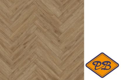 Afbeeldingen van INTRA SPC vinyl clic 9808 visgraat strook 5mmx12,7x62,5cm (per pak van 8 stuks A + 8 stuks B =1,27m²)