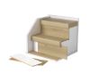 Afbeeldingen van PARADOR TATERRA HDF traptrede PPD097 Eiken Charisma zandbeige 670x1150x60mm ( per set 2 dubbele traptreden en 2 dubbele stootborden = 4 treden