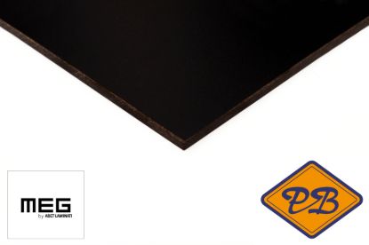 Afbeeldingen van ABET MEG® HPL gevelplaat outdoor line 1-zijdig UV *RAL 9005 gitzwart supermat 305x130cm