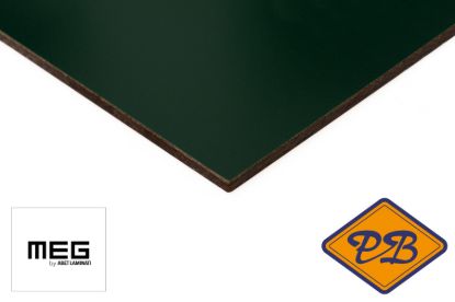 Afbeeldingen van ABET MEG® HPL outdoor line gevelplaat 1-zijdig UV *RAL 6009 dennengroen 305x130cm