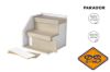 Afbeeldingen van PARADOR TATERRA HDF traptrede PPD152 Eiken Virida pale grey ( per set 2 dubbele traptreden en 2 dubbele stootborden = 4 treden