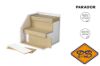 Afbeeldingen van PARADOR TATERRA HDF traptrede PPD086 Eiken Terrena golden beige ( per set 2 dubbele traptreden en 2 dubbele stootborden = 4 treden