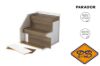 Afbeeldingen van PARADOR TATERRA HDF traptrede PPD157 Walnoot Evena coffee brown ( per set 2 dubbele traptreden en 2 dubbele stootborden = 4 treden
